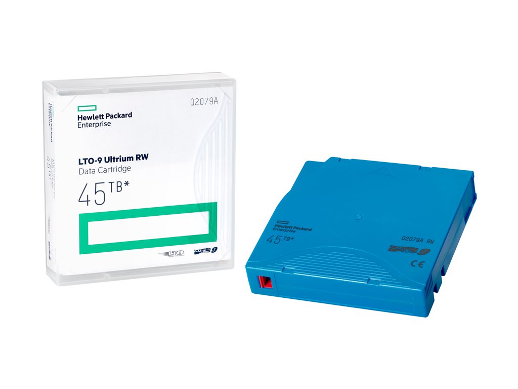 HPE - 20 x LTO Ultrium 9 - 18 TB / 45 TB - Beschriftungsetiketten, nicht individuell beschriftet - Hellblau - Library Pack - für P / N: R7E99A, R7F00A, R7F01A, R7F02A